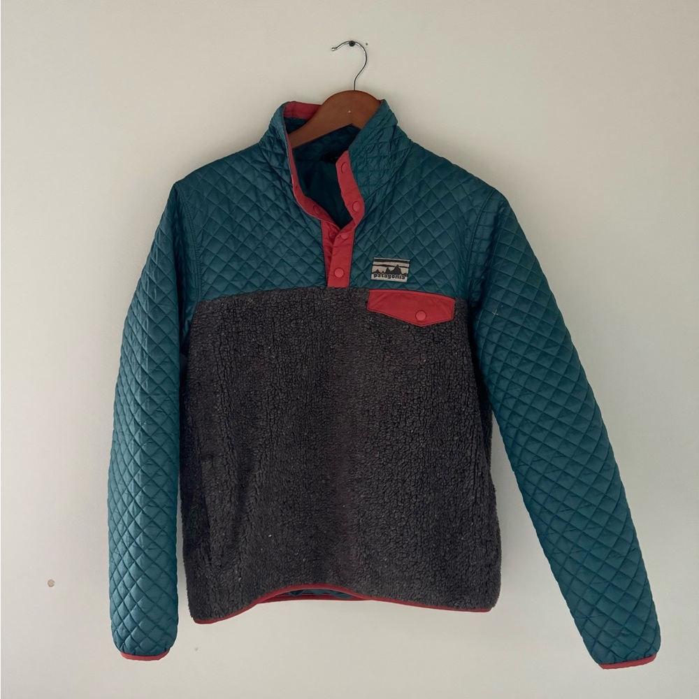 Patagonia Mixed Media Snap-T 40th Anniversary Pullover Sherpa